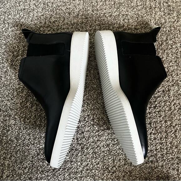 Everlane The Street Smooth Leather Ankle Boot Black White Size 10 - Picture 5 of 9